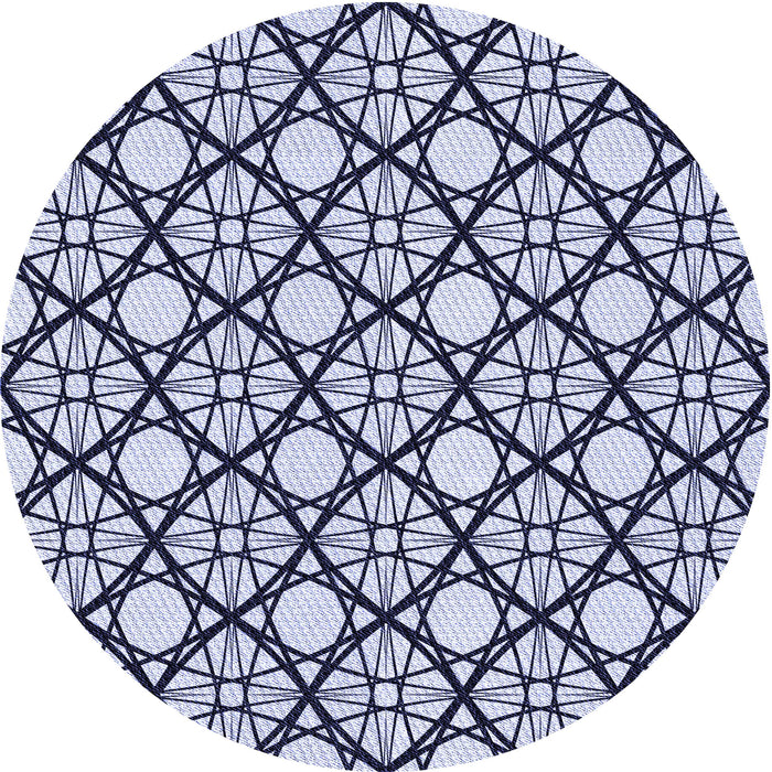 Square Patterned Blue Rug, pat1838blu