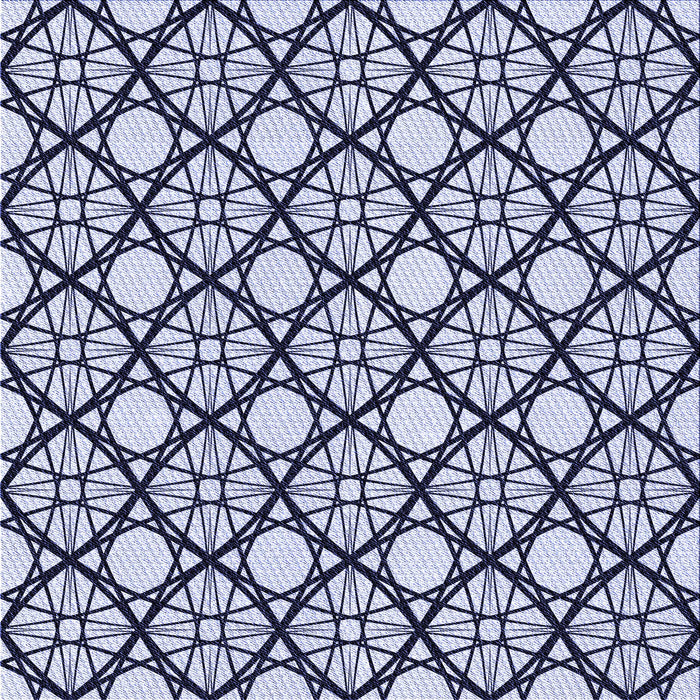 Round Patterned Blue Rug, pat1838blu