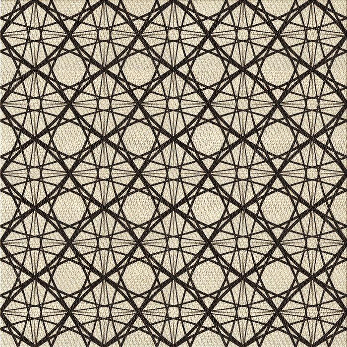 Round Machine Washable Transitional Chocolate Brown Rug, wshpat1838brn