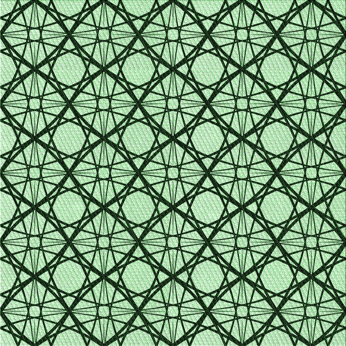 Round Patterned Dark Forest Green Rug, pat1838grn