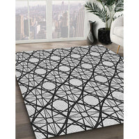 Patterned Light Black Rug, pat1838gry