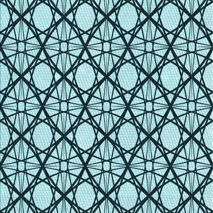 Patterned Medium Teal Green Rug, pat1838lblu