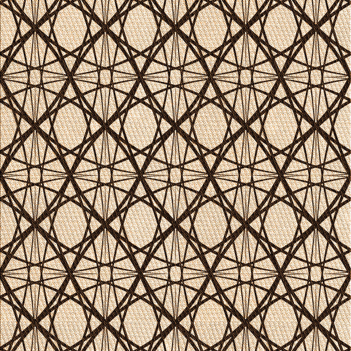 Patterned Deep Peach Orange Rug, pat1838org