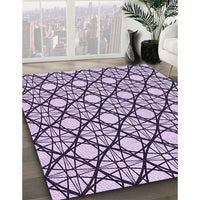 Patterned Blossom Pink Rug, pat1838pur