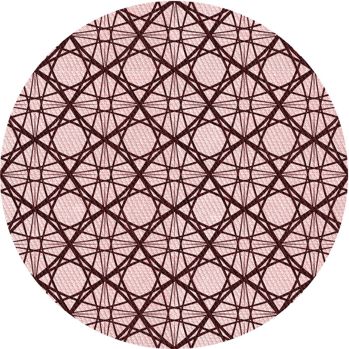 Square Patterned Pink Rug, pat1838rd