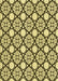 Machine Washable Transitional Mustard Yellow Rug, wshpat1838yw