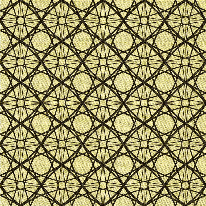 Round Machine Washable Transitional Mustard Yellow Rug, wshpat1838yw