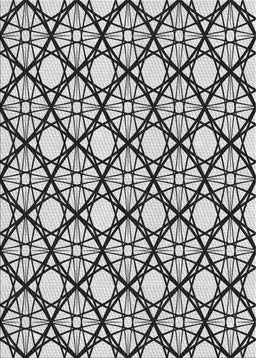 Patterned Platinum Gray Novelty Rug, pat1838