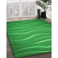 Patterned Green Rug, pat1839grn