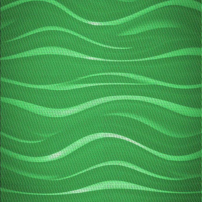 Machine Washable Transitional Green Rug, wshpat1839grn