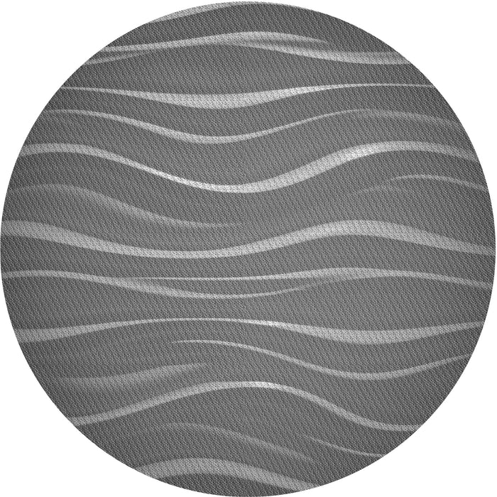 Square Patterned Gunmetal Gray Rug, pat1839gry