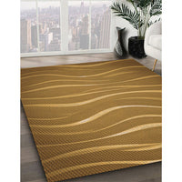 Patterned Saddle Brown Rug, pat1839org