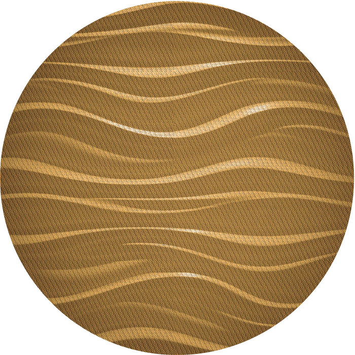 Square Patterned Saddle Brown Rug, pat1839org