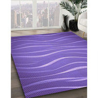 Patterned Purple Mimosa Purple Rug, pat1839pur