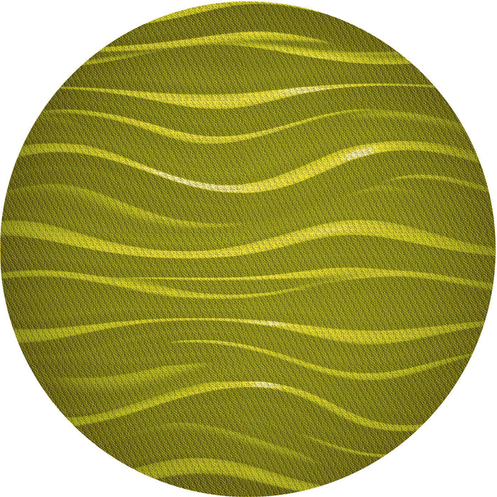 Square Machine Washable Transitional Olive Green Rug in a Living Room, wshpat1839yw