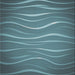 Sideview of Machine Washable Transitional Blue Rug, wshpat1839