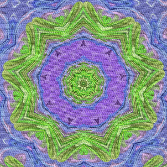 Square Patterned Slate Blue Modern Rug, pat183