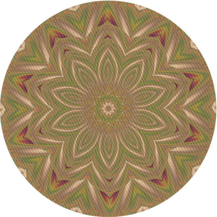 Square Machine Washable Transitional Caramel Brown Rug in a Living Room, wshpat184brn