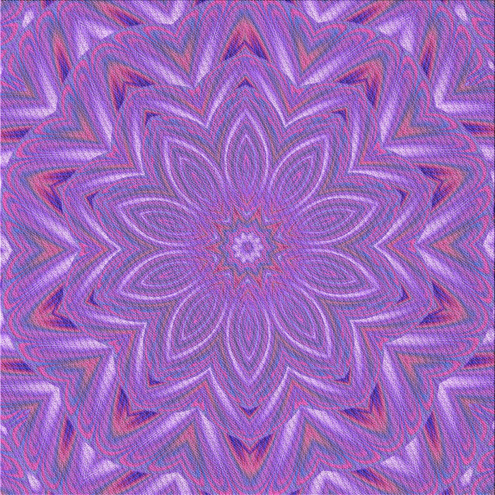 Round Patterned Purple Rug, pat184pur