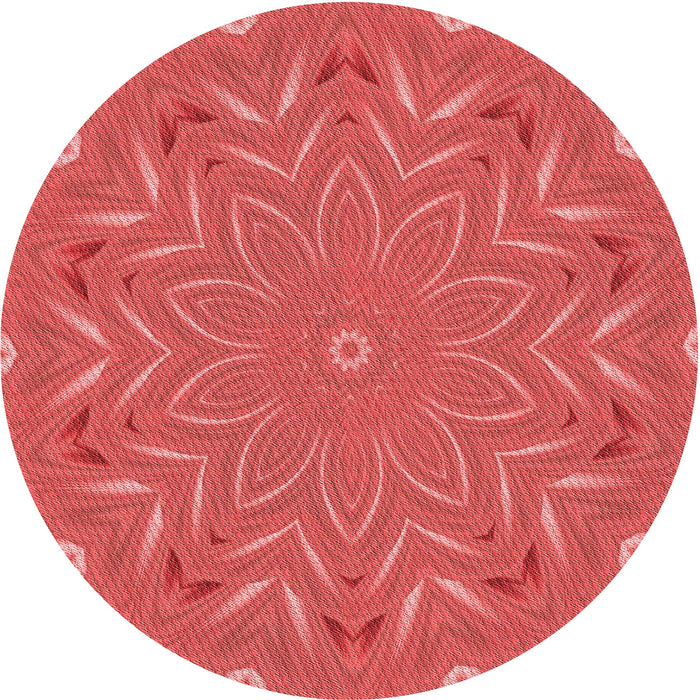 Square Patterned Red Rug, pat184rd