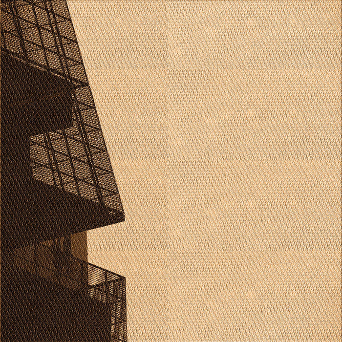 Round Patterned Saddle Brown Rug, pat1840org