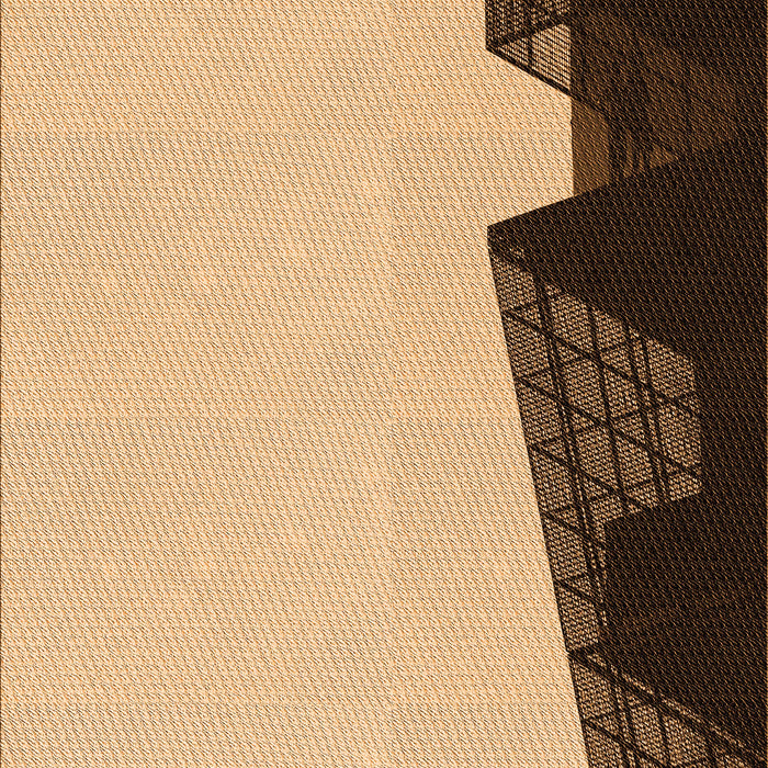 Patterned Saddle Brown Rug, pat1840org