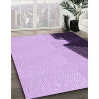 Patterned Blossom Pink Rug, pat1840pur