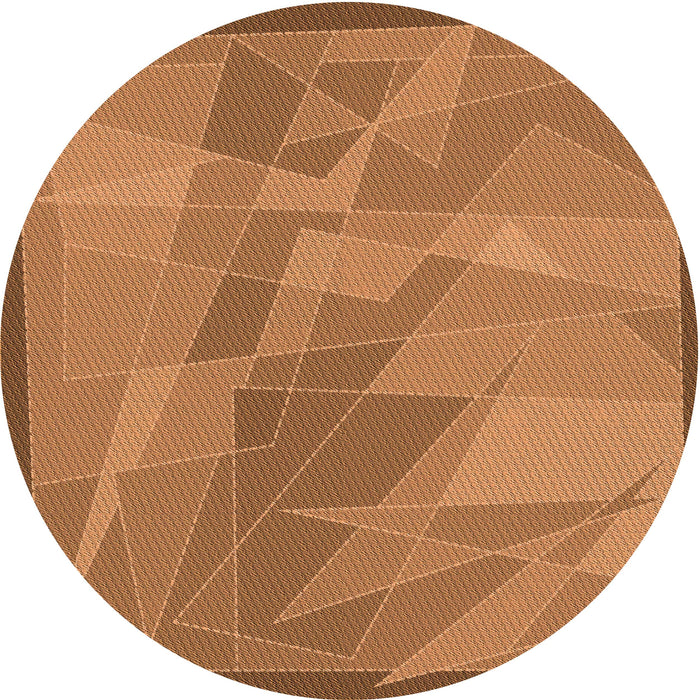 Square Patterned Orange Rug, pat1841org