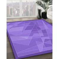 Patterned Purple Mimosa Purple Rug, pat1841pur