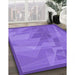 Machine Washable Transitional Purple Mimosa Purple Rug in a Family Room, wshpat1841pur