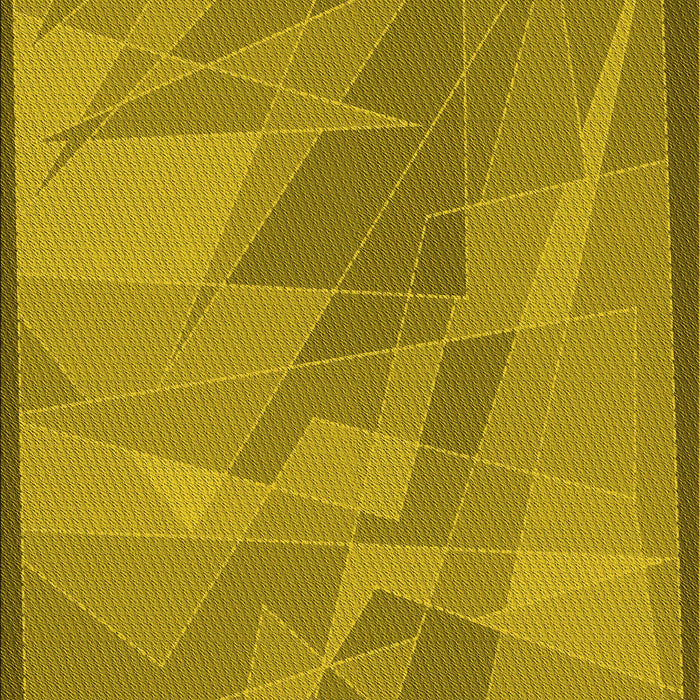 Patterned Dark Yellow Green Rug, pat1841yw