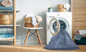 Machine Washable Transitional Denim Blue Rug in a Washing Machine, wshpat1841