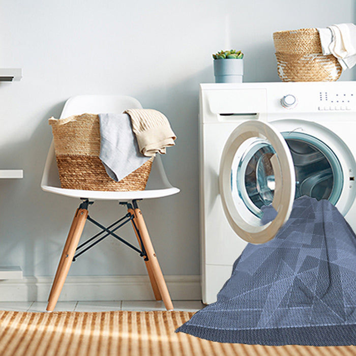 Machine Washable Transitional Denim Blue Rug in a Washing Machine, wshpat1841