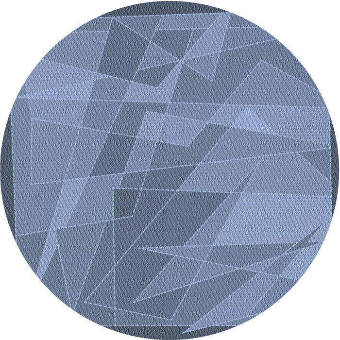 Square Machine Washable Transitional Denim Blue Rug, wshpat1841