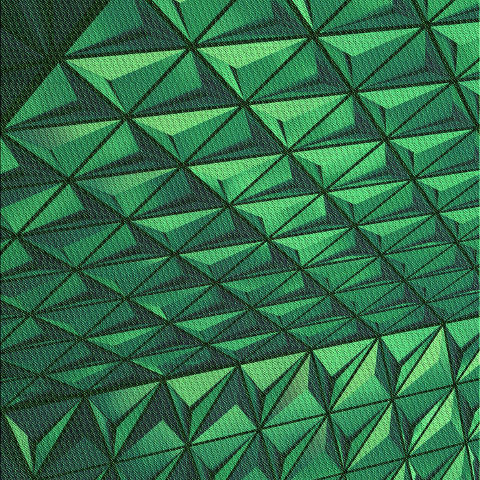 Patterned Deep Teal Green Rug, pat1842grn