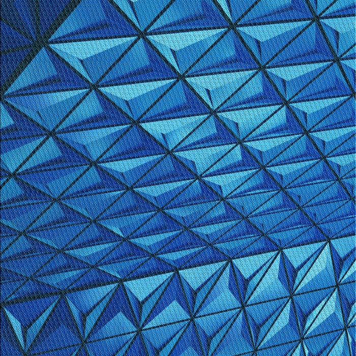 Patterned Blueberry Blue Rug, pat1842lblu