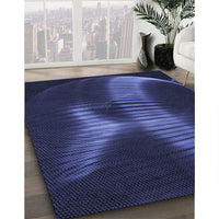 Patterned Night Blue Rug, pat1843blu