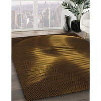 Patterned Black Brown Rug, pat1843org