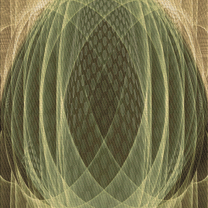 Machine Washable Transitional Brass Green Rug, wshpat1844brn