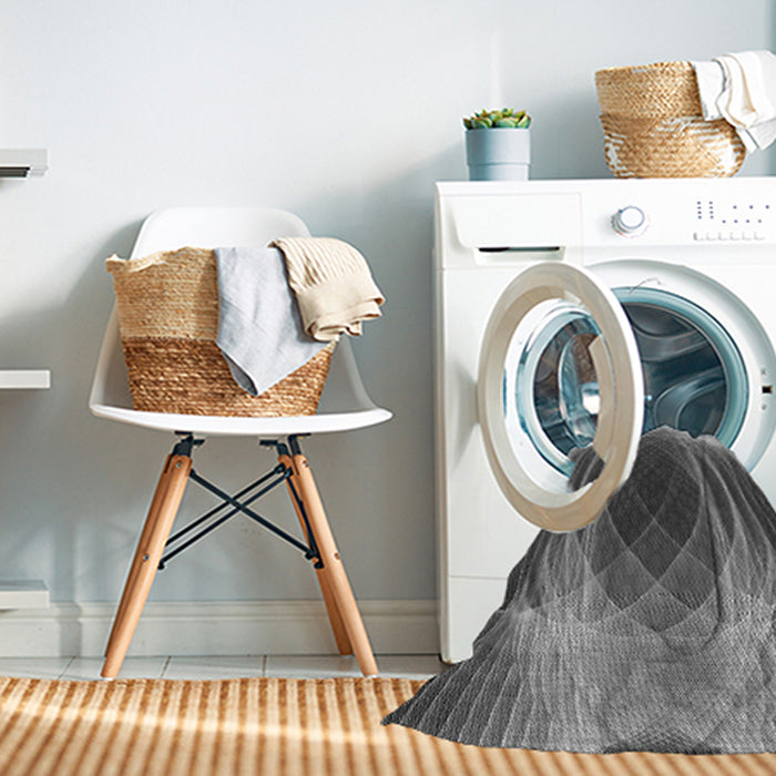 Machine Washable Transitional Gray Rug in a Washing Machine, wshpat1844gry