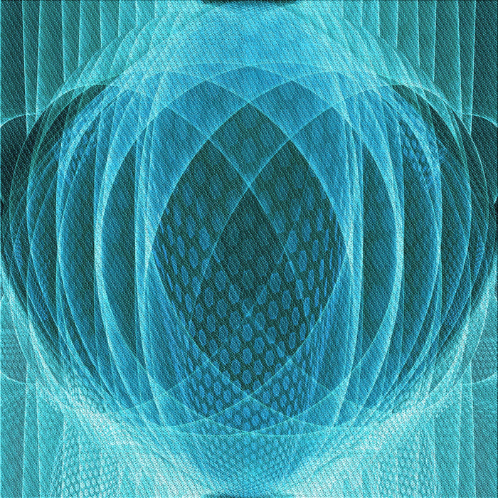 Round Machine Washable Transitional Dark Cyan Green Rug, wshpat1844lblu