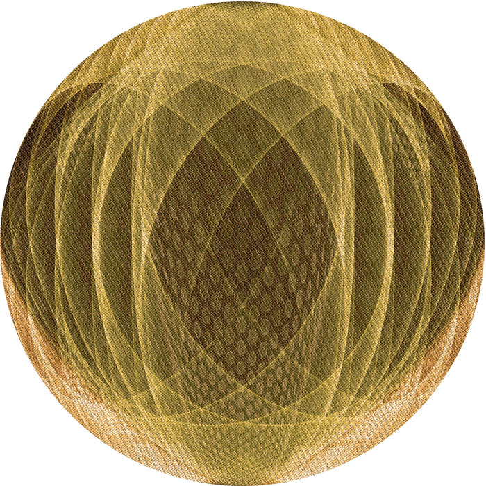 Square Patterned Dark Bronze Brown Rug, pat1844org