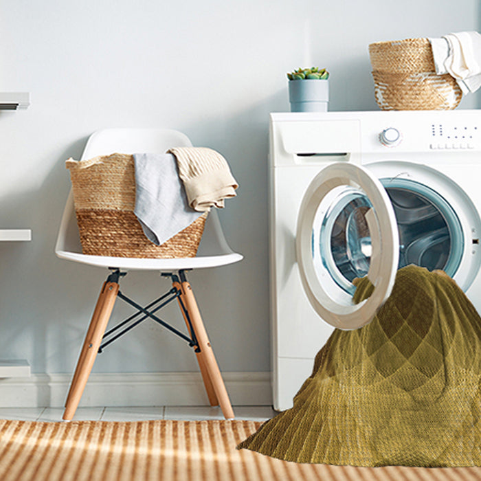 Machine Washable Transitional Dark Bronze Brown Rug in a Washing Machine, wshpat1844org