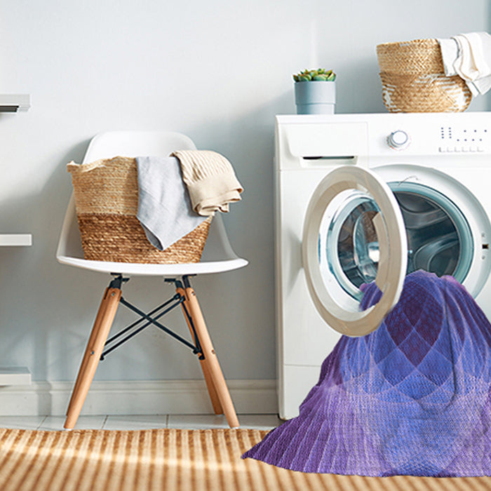 Machine Washable Transitional Amethyst Purple Rug in a Washing Machine, wshpat1844pur