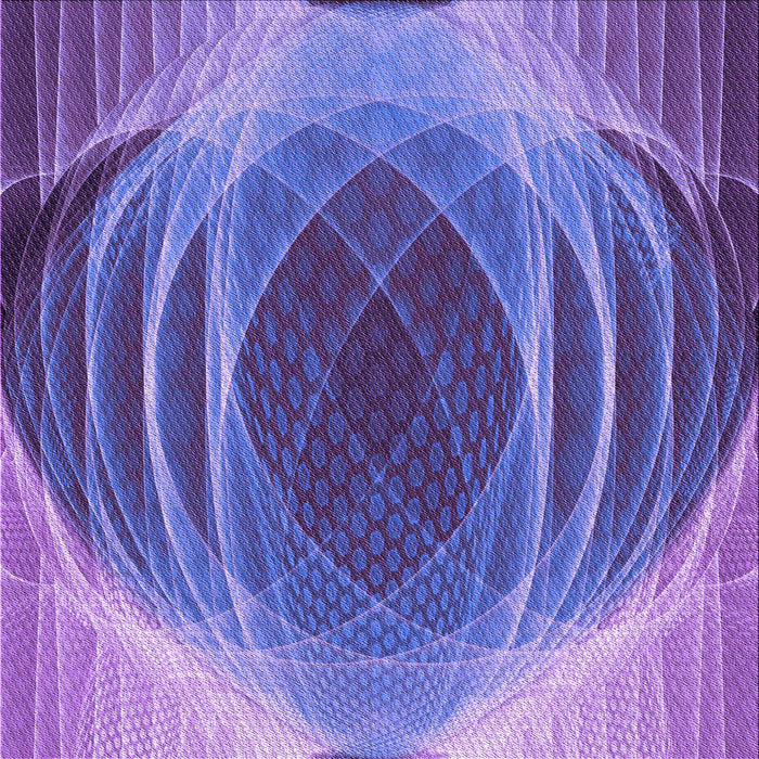 Round Machine Washable Transitional Amethyst Purple Rug, wshpat1844pur