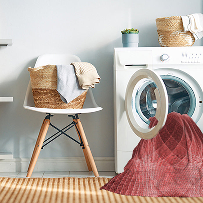 Machine Washable Transitional Red Rug in a Washing Machine, wshpat1844rd