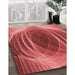 Machine Washable Transitional Red Rug in a Family Room, wshpat1844rd