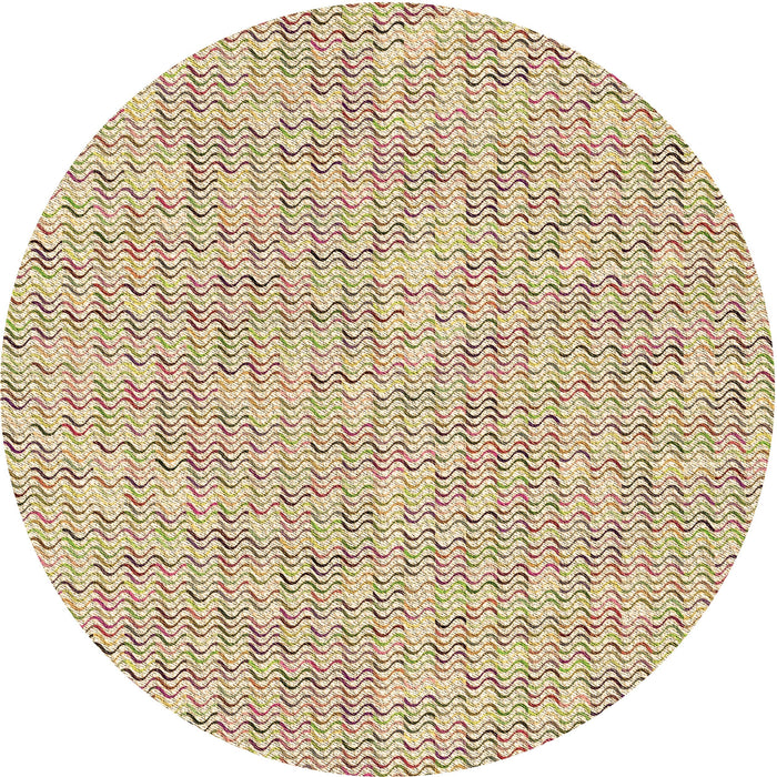 Square Patterned Khaki Gold Rug, pat1845brn