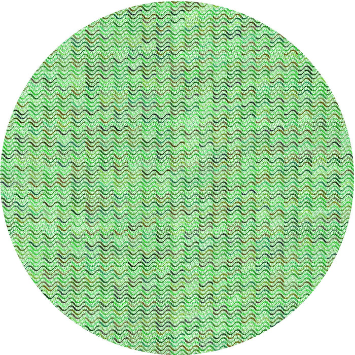 Square Patterned Green Rug, pat1845grn