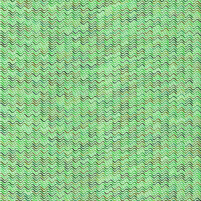 Round Machine Washable Transitional Green Rug, wshpat1845grn